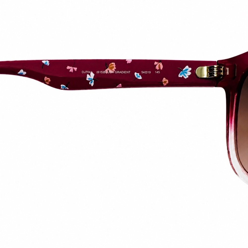 Draper James sunglasses in a blush-to-burgundy gradient with floral-print - Picture 6 of 10